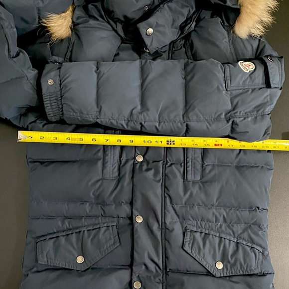 Moncler Riviere Giubotto Down Parka Jacket Navy Vintage Winter Puffer - Picture 7 of 17